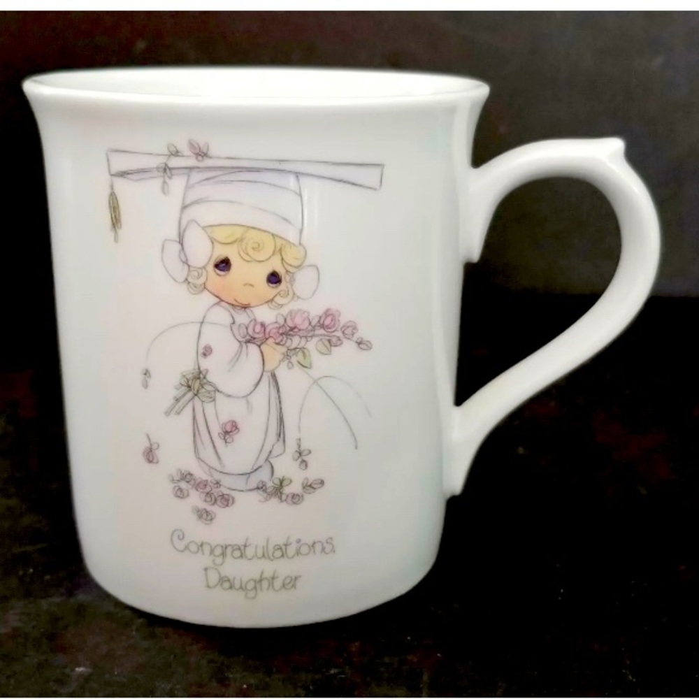 Rare 1985 Precious Moments Congratulations Daughter Graduation Mug